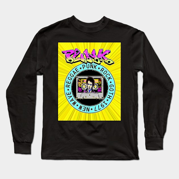 punk rock sticker 77 Long Sleeve T-Shirt by LowEndGraphics